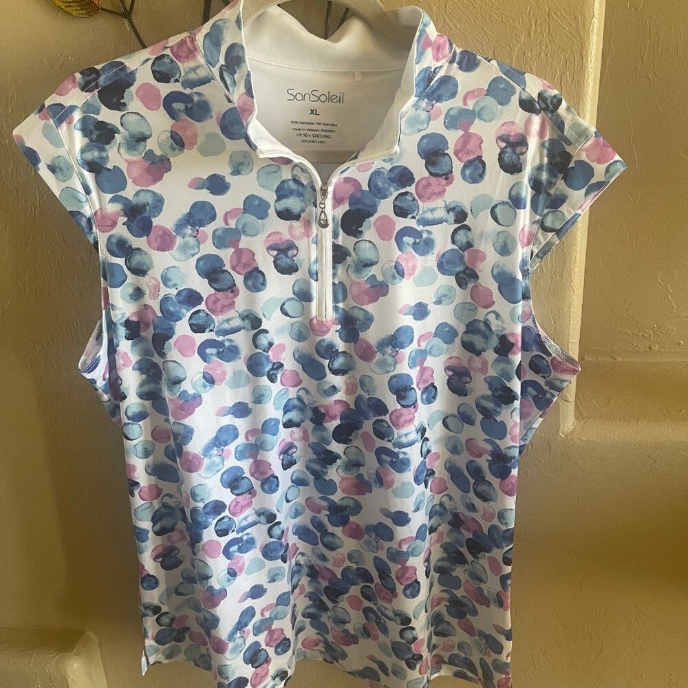 SanSoleil UV 50 Sun Protection Golf Shirt